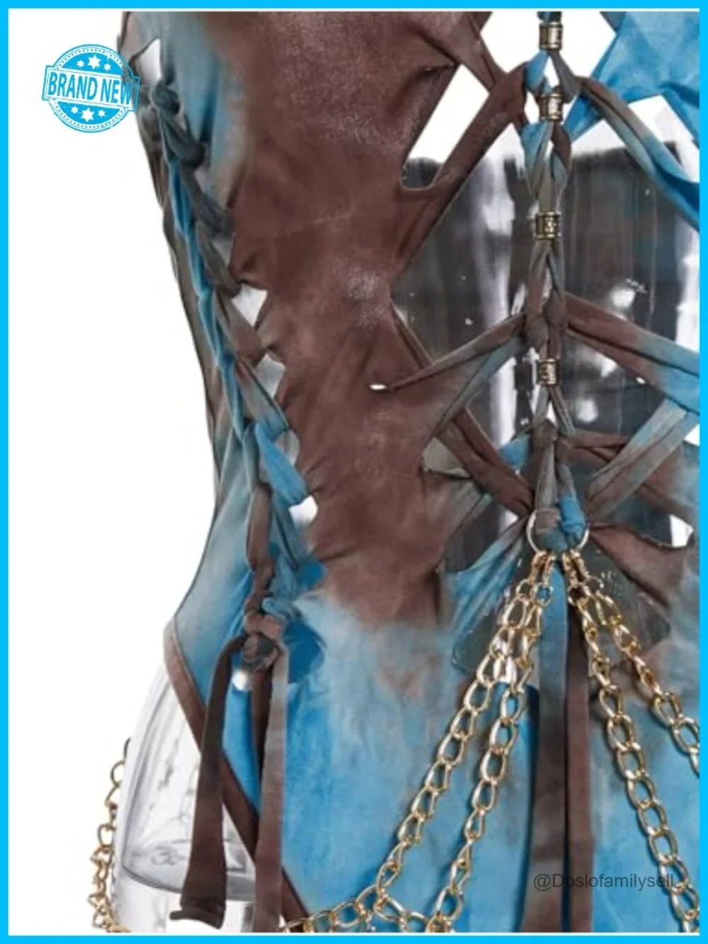 Cut Out Lace Up Halter Neck Bodysuit - Going Out Rave Body Suit